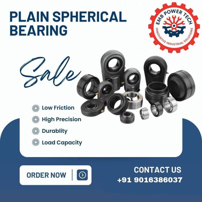 Plain Spherical Bearing — EMB POWERTECH Bearing Suppliers Vatva Ahmedabad